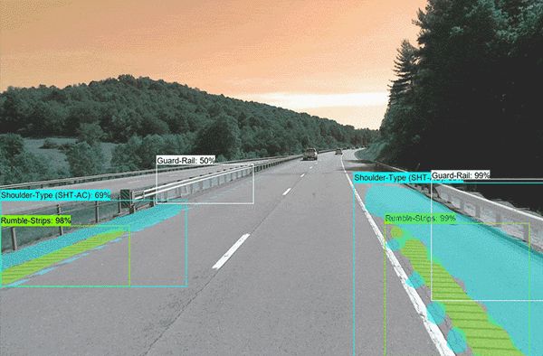 data annotation of roadway assets on a highway